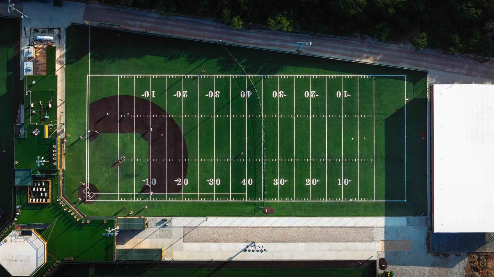 Aerial view of the Parsons Sports Ranch fields